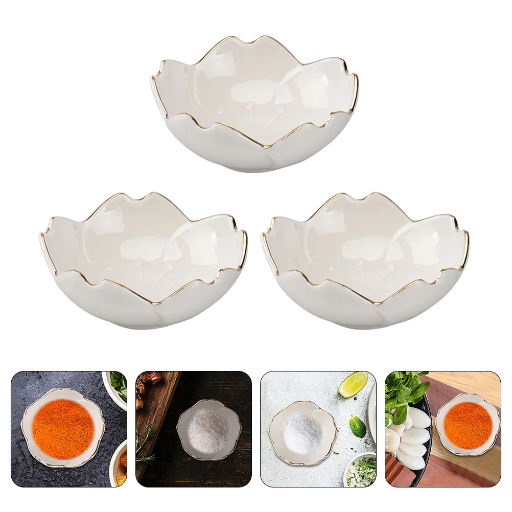 

Sakura Seasoning Dish Sauce Dipping Holder Spice Serving Plates Flavor Cherry Blossom Condiment Bowls