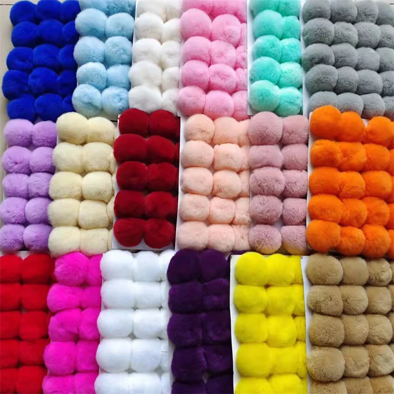 Помпон из искусственного кроличьего меха, 25 шт., 6 см, 8 см, искусственный плюшевый пушистый шарик-помпон для рукоделия, шапки, перчатки, брелок, шармы, товары для шитья Помпон из искусственного кроличьего меха, 25 шт., 6 см, 8 см, искусственный плюшевый пушистый шарик-помпон для рукоделия, шапки, перчатки, брелок, шармы, товары для шитья