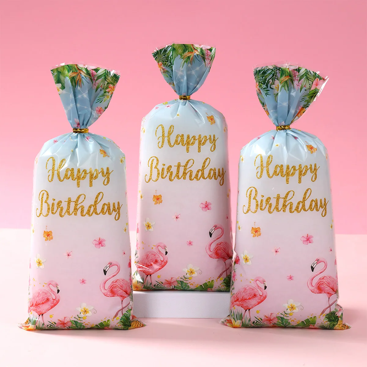 Гавайский фламинго печенье десертная сумка сумки для конфет декор вечеринки в