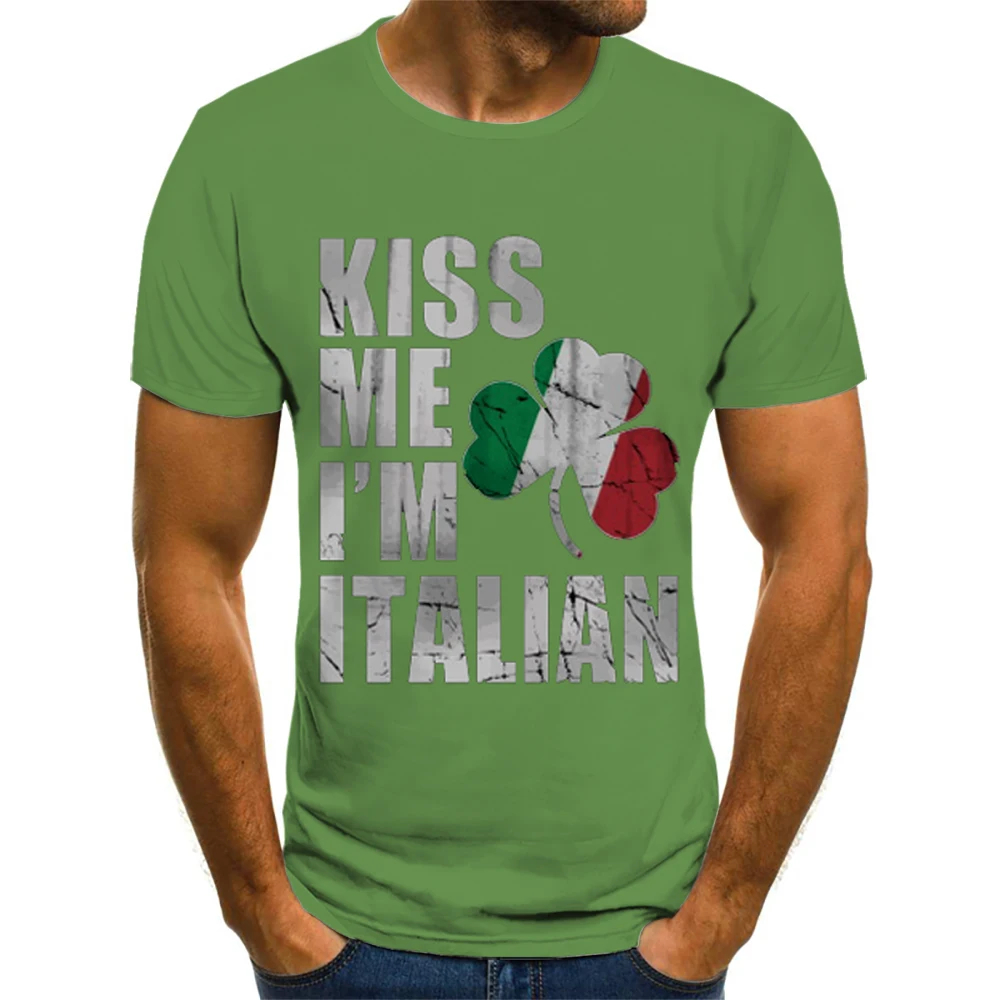 

Baciami Sono Italiano футболка «поцелуй» для мужчин одежда летняя уличная одежда Camisetas Tops Tee Ropa Hombre Camisa Masculina Verano Rou