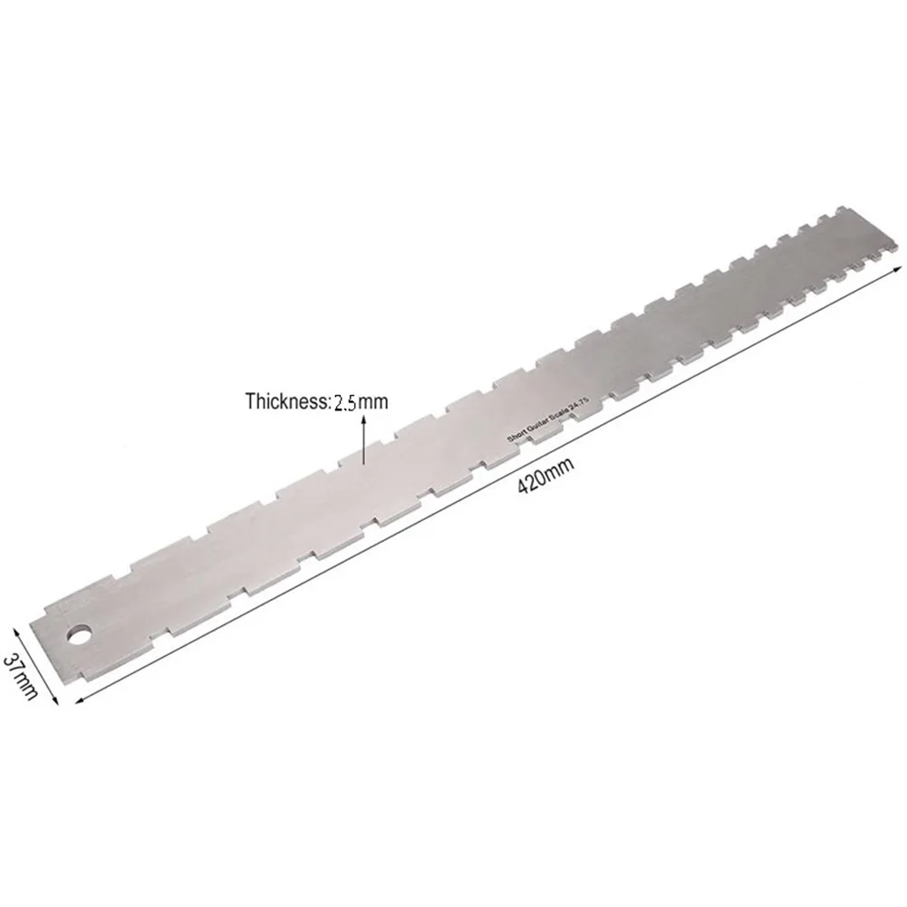 

Guitar Ruler Neck Notched Ruler Guitar Accessories Guitar Level Luthier Tool Neck Notched Ruler Silver Straight Edge Ruler New