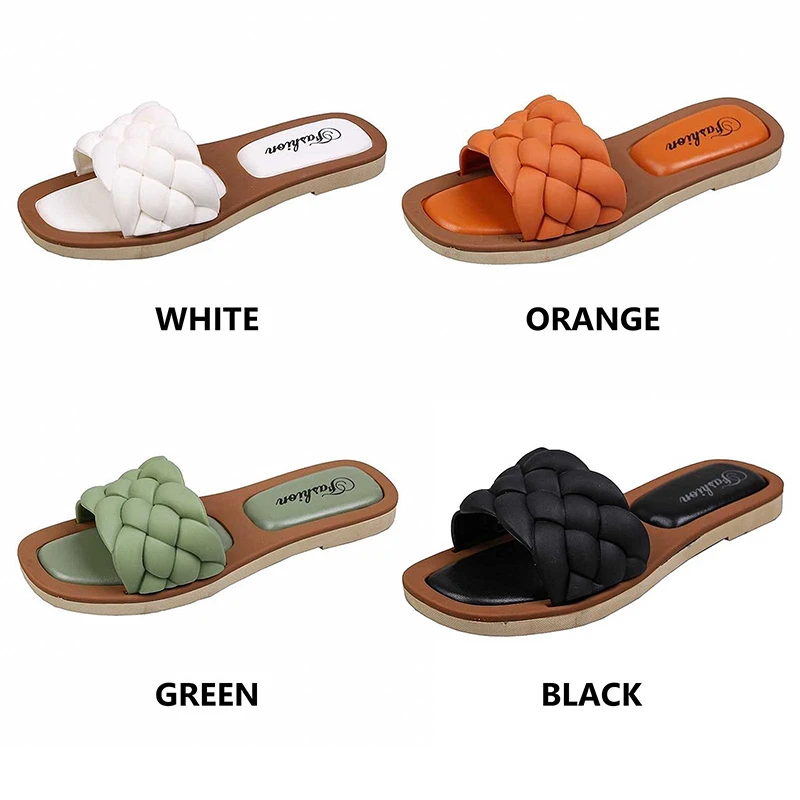 New Sandals 2023 Women Open Toe Sandals Walking Solid Color Women Shoes  Beach Female Slippers Holiday Slipper