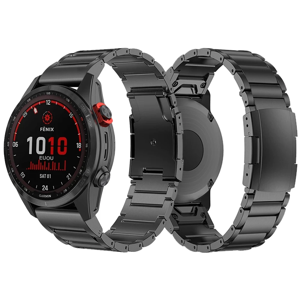Pаспродажа Ремешок из титана и металла для наручных часов Garmin Fenix 7 7X 6 6X 5 5X Plus/Epix Gen 2/Quatix/tactical X 26 мм, 22 мм