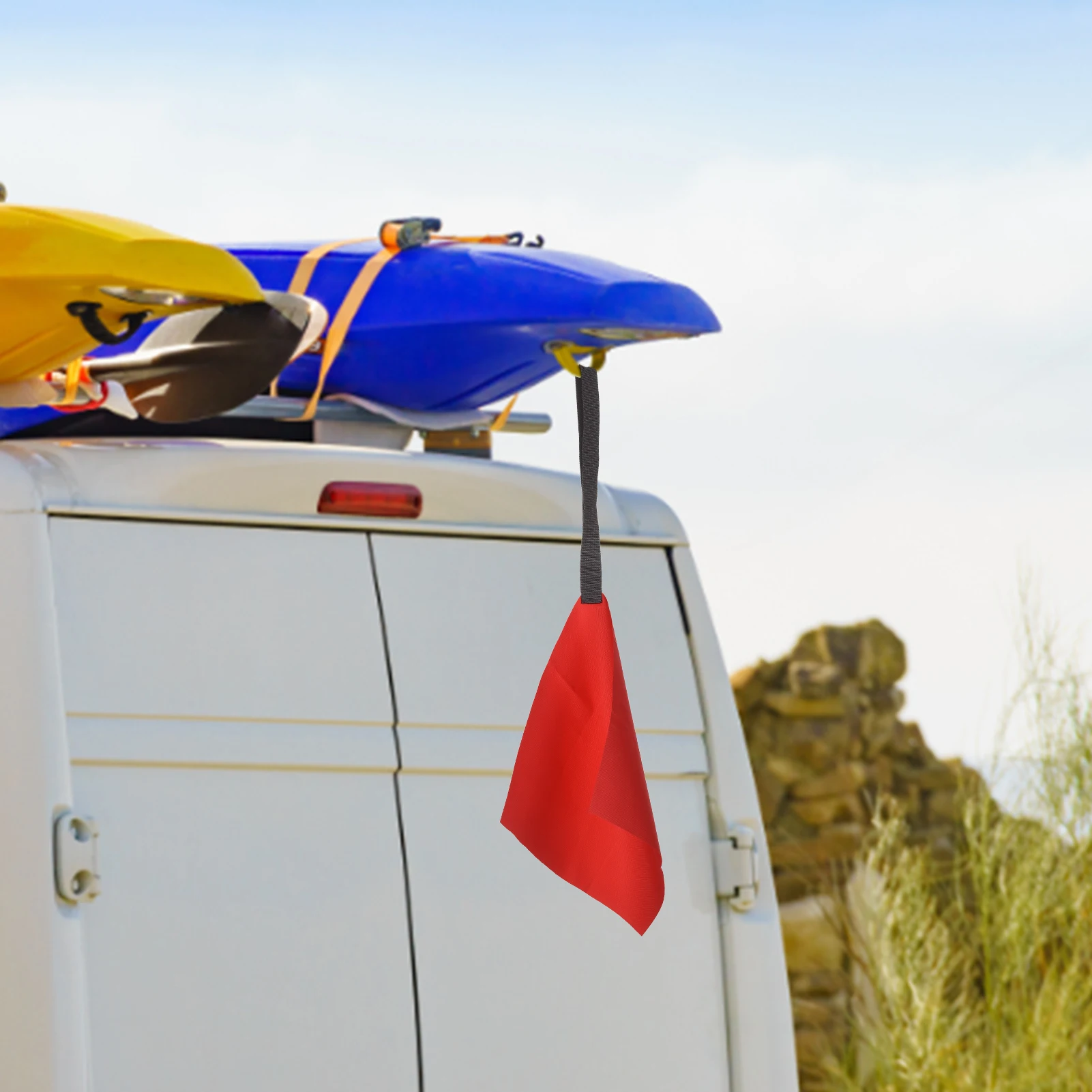 2 Шт Каяк буксировочные флаги красная Безопасность Крюк каяк флаг для лодки каноэ