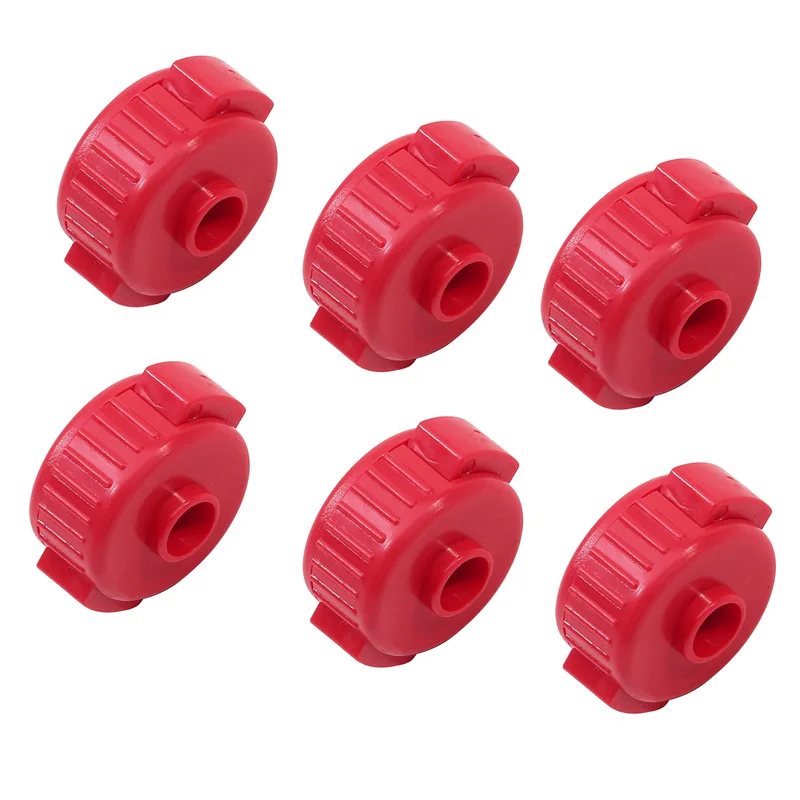 6 шт. цветные пластиковые тарелочные гайки быстрая установка тарелка для