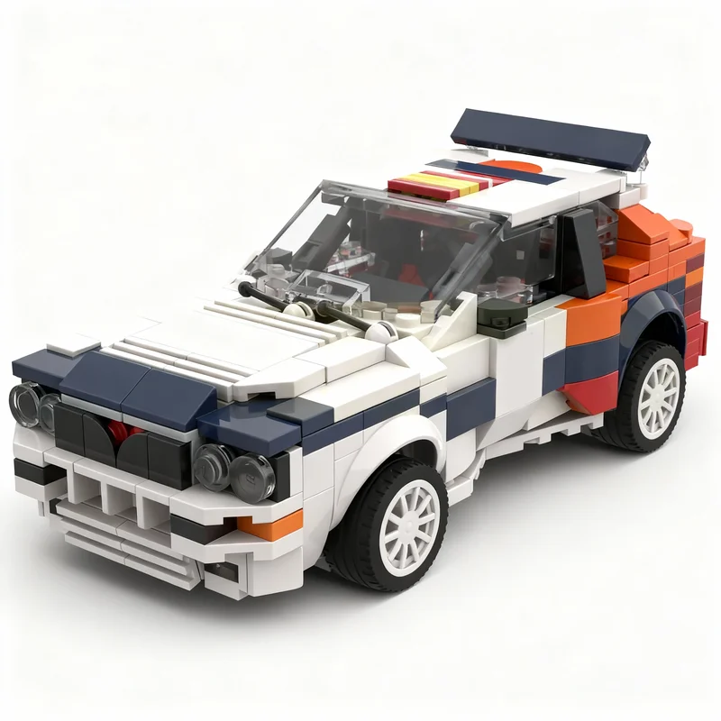 Фото Набор строительных блоков MOC Lanciased Delta SPAIN Rally LiTE Series, 553 детали, модель-конструктор, архитектурный набор, рождественский подарок, креативный DIY для детей №2