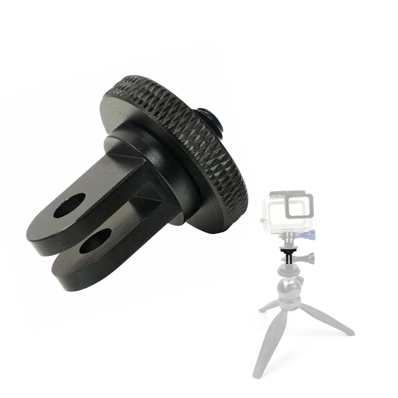 

Aluminum Alloy 1/4 Inch Mini Tripod Adapter Mount for GoPro Hero 8 7 6 5 4 Black Sjcam M10 Xiaomi Yi 4K Eken Go Pro Accessory