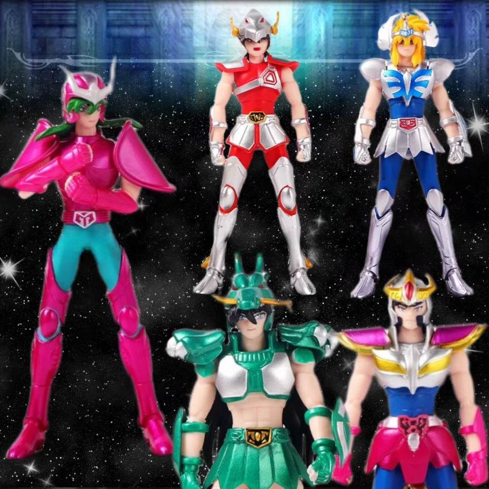 Wonderful Cool Gorgeous Fantasy Saint Seiya Shiryu Hyoga Shun Ikki ПВХ Фигурка Настольная Аниме Модель Игрушки