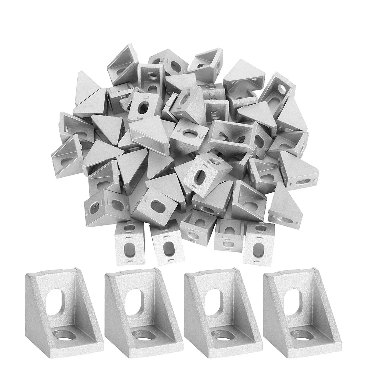 

2020 Corner Bracket 20PCS Aluminum Extrusion Corner Bracket Right Angle T Slot Corner Bracket Brace Aluminum Extrusion Profile