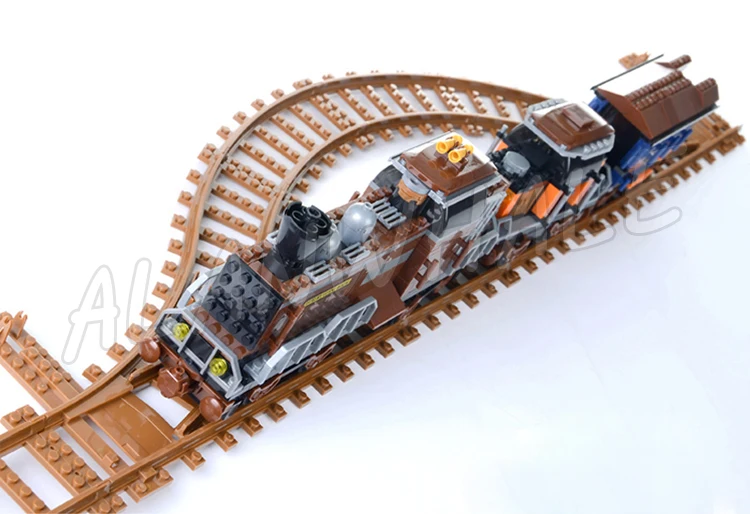 682 шт. городские поезда Вестерн Чейз паровоз пассажиры кареты треки 25710