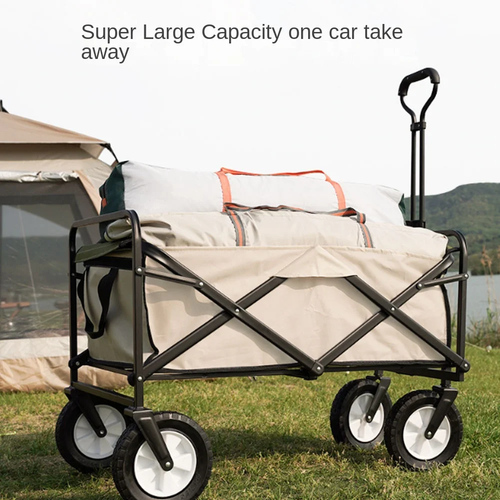 

Outdoor Camp camper trolley folding lever car camping car picnic camping trolley fishing small trailer