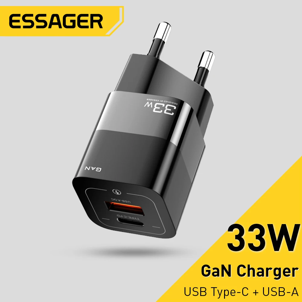 

Зарядное устройство Essager 33 Вт с USB-портами и поддержкой быстрой зарядки