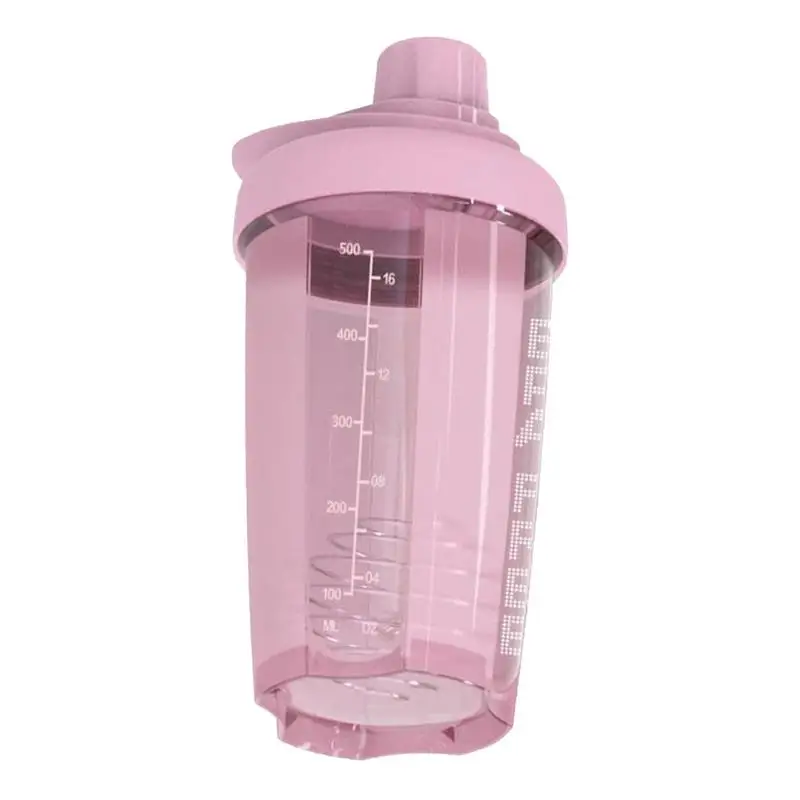 

500ml Water Bottle Outdoor Portable Shaker Girls Simple Fitness Sport Water Cup With Pressed Open Cover Leak-proof Drinkware