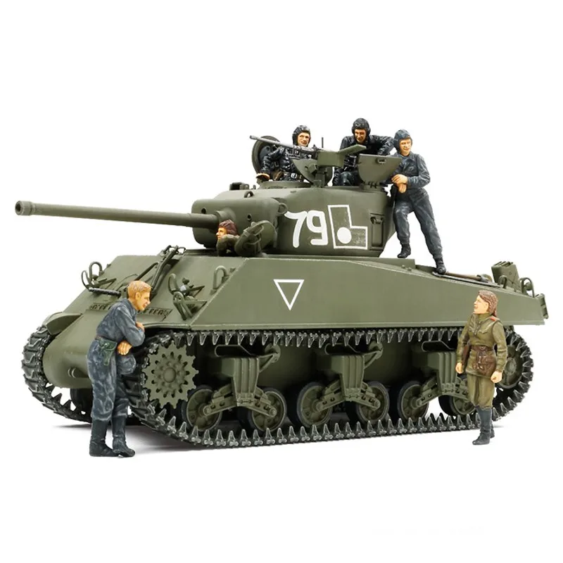 

Tamiya 1:35 Russian M4A2(76)W 25105 Assemble Military Tank Model Limited Edition Static Assembly Model Kit Toy