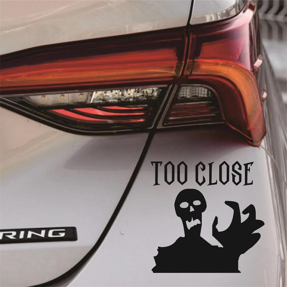 Привидение, слишком близко, фотообои, виниловая Водонепроницаемая наклейка на лобовое стекло для BENZ BMW Renault TOYOTA AUDI SKODA OPEL