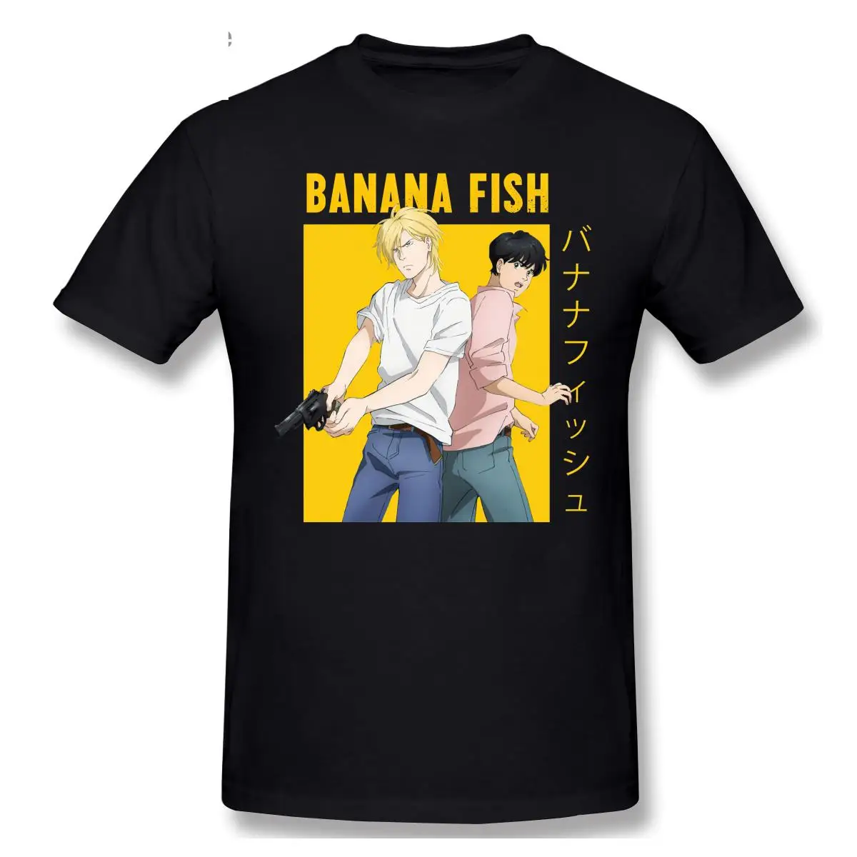 

Banana Fish Ash Lynx Eiji Okumura , Yaoi Anime Short Sleeve Casual T-shirt Men Fashion O-neck 100% Cotton TShirts Tee Top
