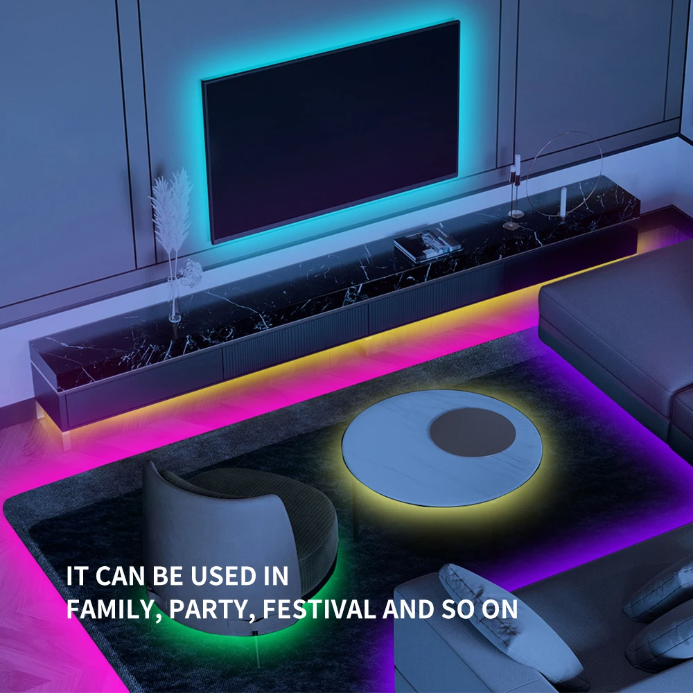 Светодиодные ленты WIFI Светодиодный светильник Bluetooth RGB 5050 SMD 2835 Гибкий 30 м 25