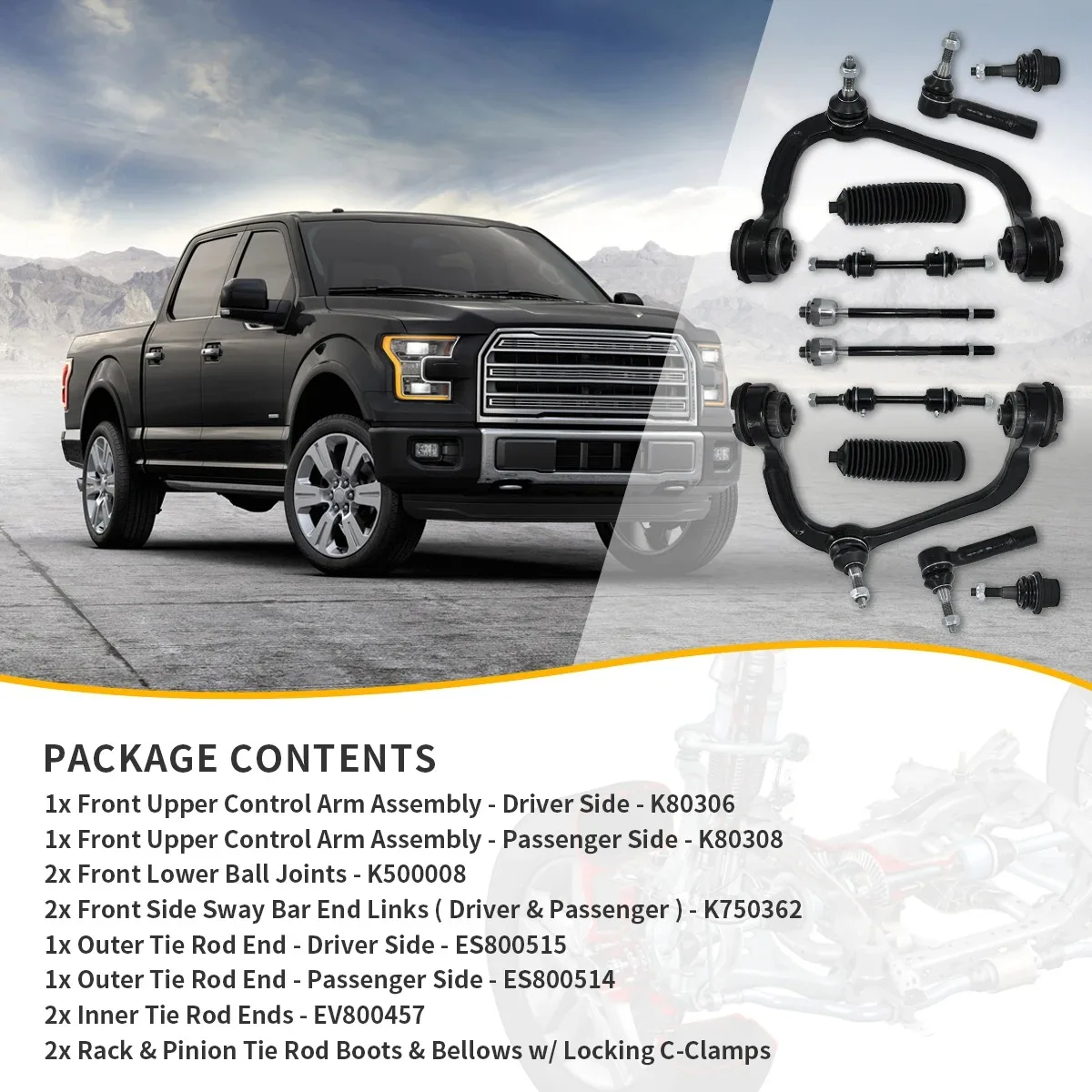 Punino 12 шт. передний верхний рычаг управления стабилизатор Sway стержни звенья тяга