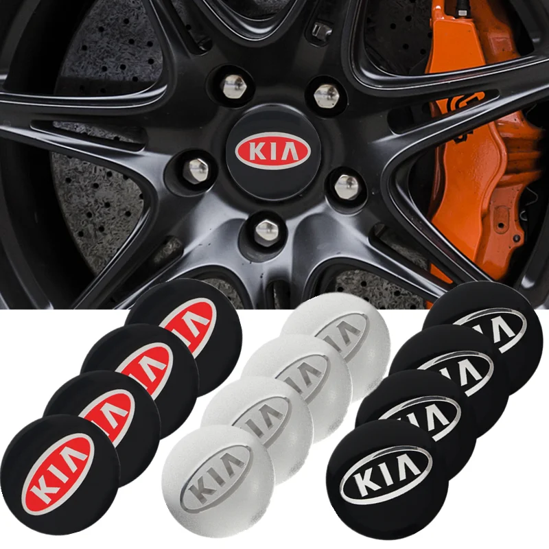

4Pcs 56mm Car Wheel Center Hub Caps Emblem Stickers For KIA Cerato Sportage R K2 K3 K5 Sorento Sportage R Rio Soul