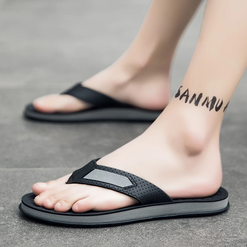 

Men Shoes New Arrival Summer Men Flip Flops High Quality Beach Sandals Anti-Slip Zapatos Hombre Casual Wholesale Men Slippers