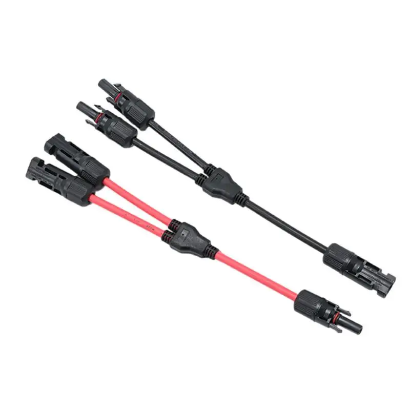 Solar Panel Connector Y Branch Cable Solar Connection Wire Connector Solar Cable For Charging Air Conditioner And Heating