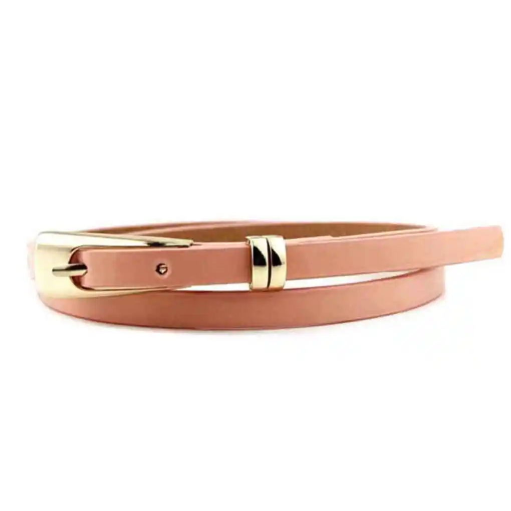 

Belts for Women PU Leather Adjustable Thin Skinny Belts Narrow Belts Solid Color Waistband