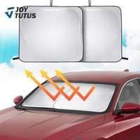 2pcs universal car sunshade windshield front sun visor foldable cover uv protection auto interior accessories