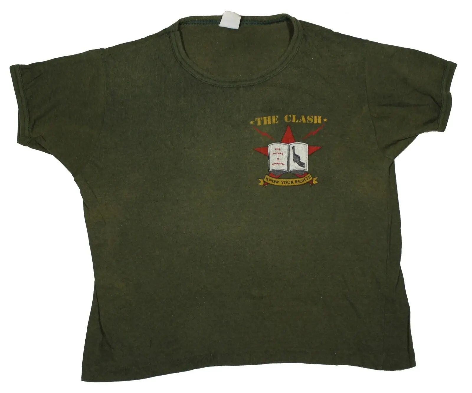 The Clash Know Your Rights — винтажная футболка Future is Unwritten 1982 г.