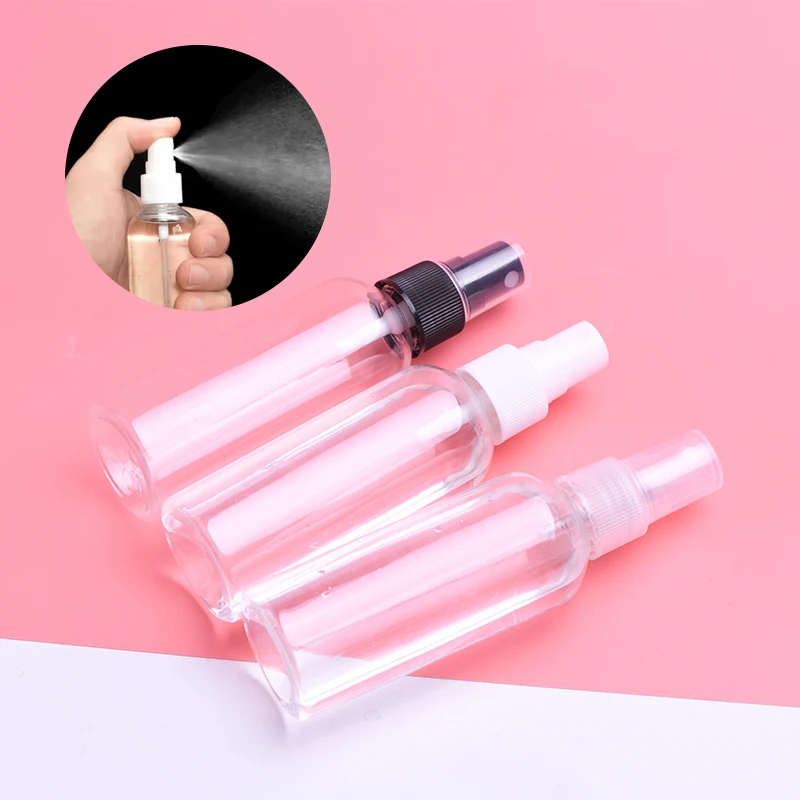 

50pcs 80ml Spray Empty Bottles For Perfumes,80cc PET Clear Container With Sprayer Pump Fine Mist Spray Bottle Cosmetic Packing