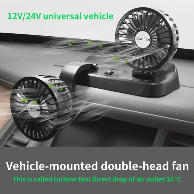 

Car Mounted Fan 5v Usb Charging /12v/24 Portable Practical Universal Durable Car Accessories 5v Single Head Fan 12v Van Fan