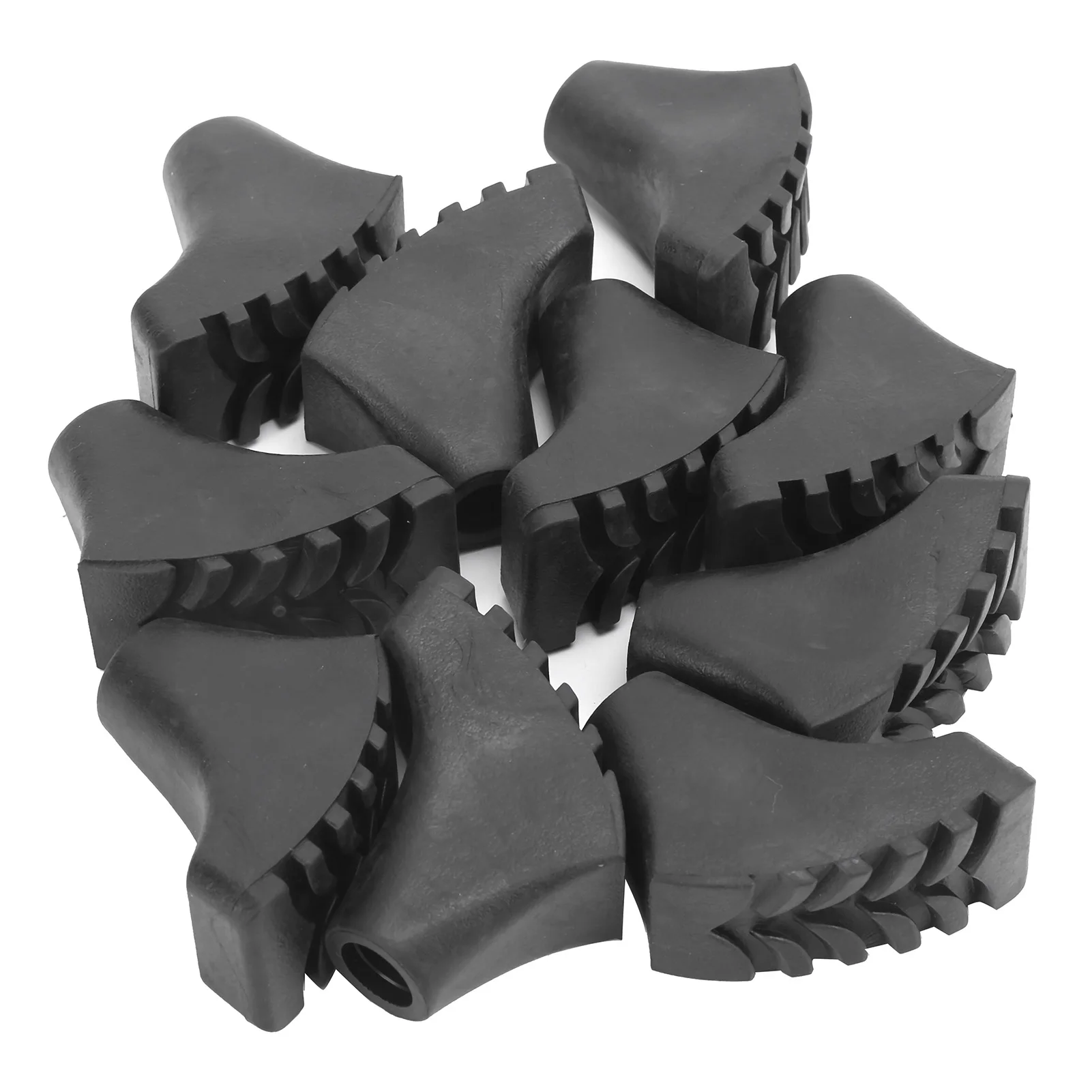 

10Pcs Rubber Trekking Pole Foot Cover Non‑slip Hiking Pole Feet Cover Outdoor Accessories