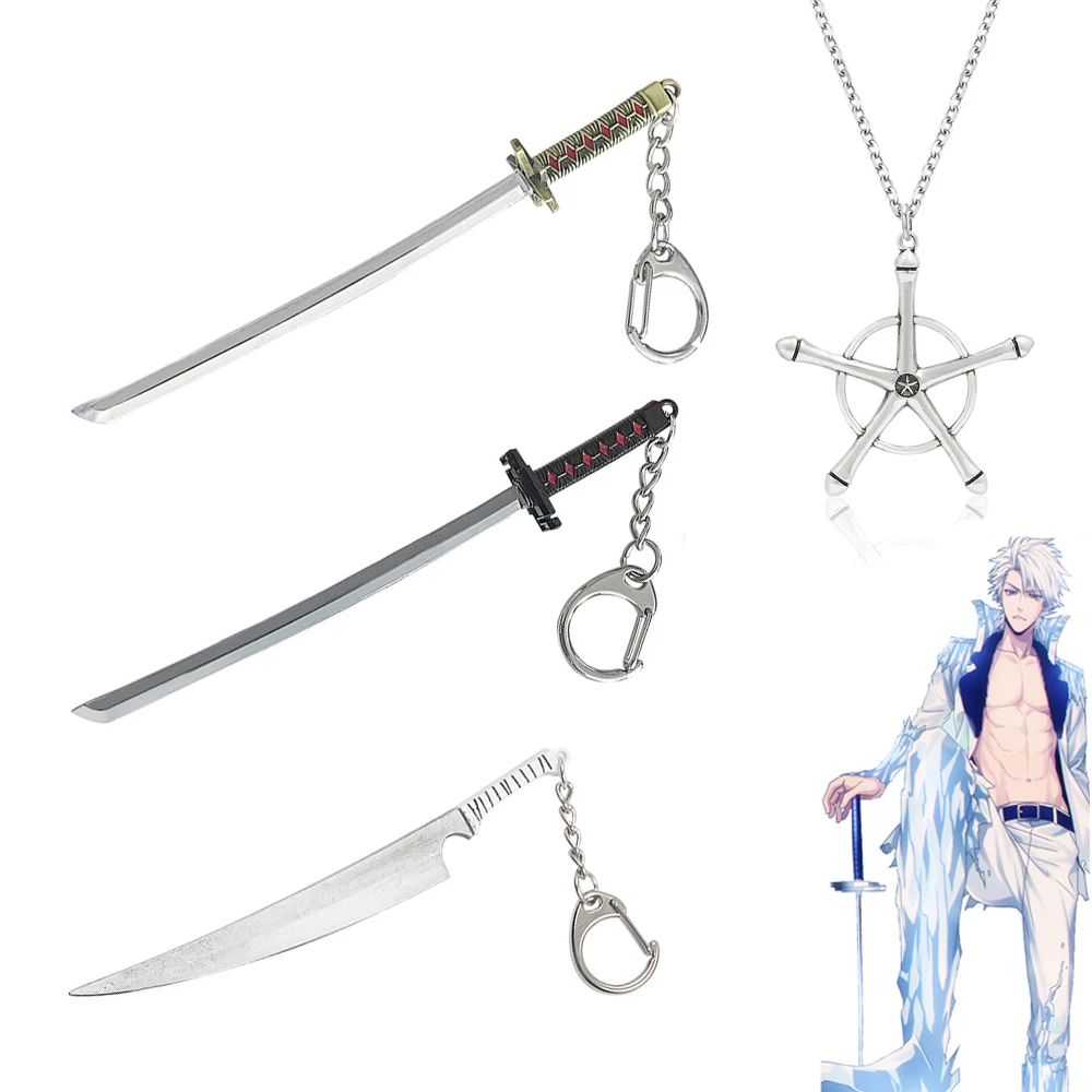 

Аниме отбеливатель Shinigami Kurosaki Ichigo Zanpakutou Zangetsu Косплей оружие брелок аксессуары Ishida Uryuu ожерелье подвеска