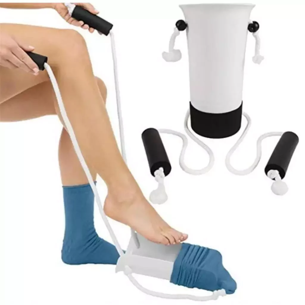 

Sock Stocking Aid. Easy on Off Pulling Assist Device Put on Your Sock Without Bending Sock Puller Aid Easy on and off