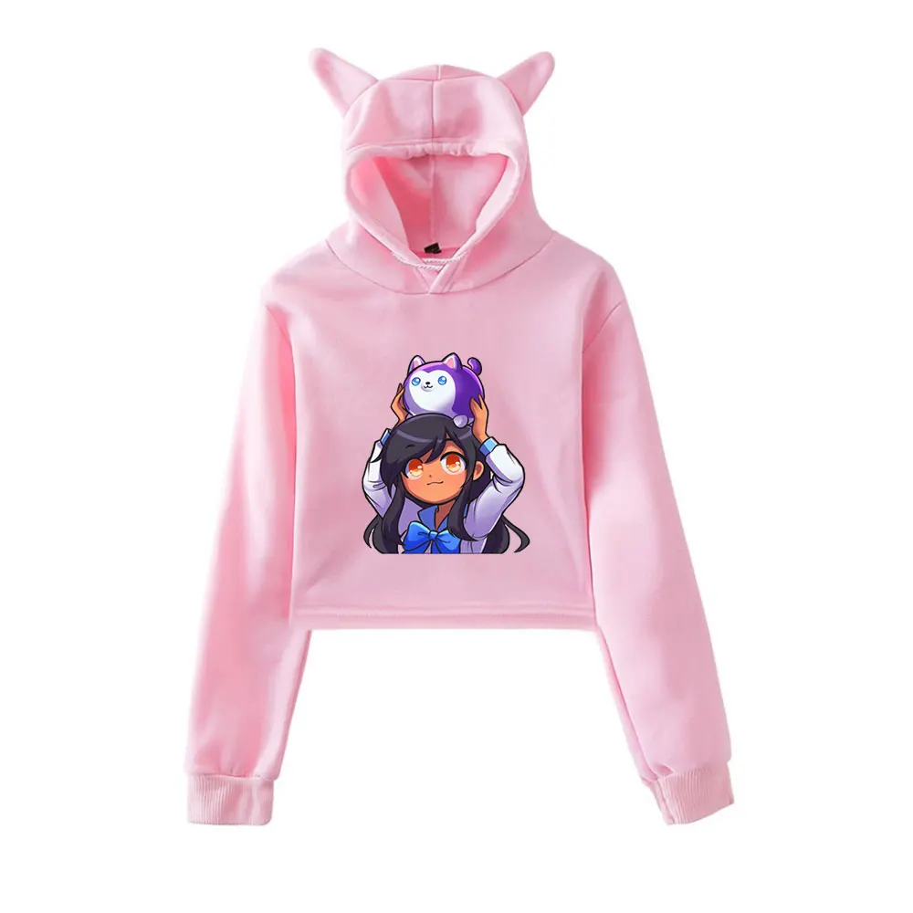 

Women Hoodie Aphmau Spring and Autumn cat ears hoodie women's long-sleeved hooded Female sweatshirt casual Women Clothes tops