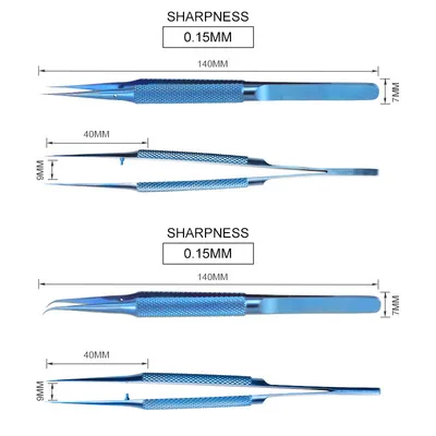 Tweezers Professional Maintenance Tool 0.1mm Edge Precision Fingerprint Tweezers Titanium Alloy Board Flying Tweezers images - 6