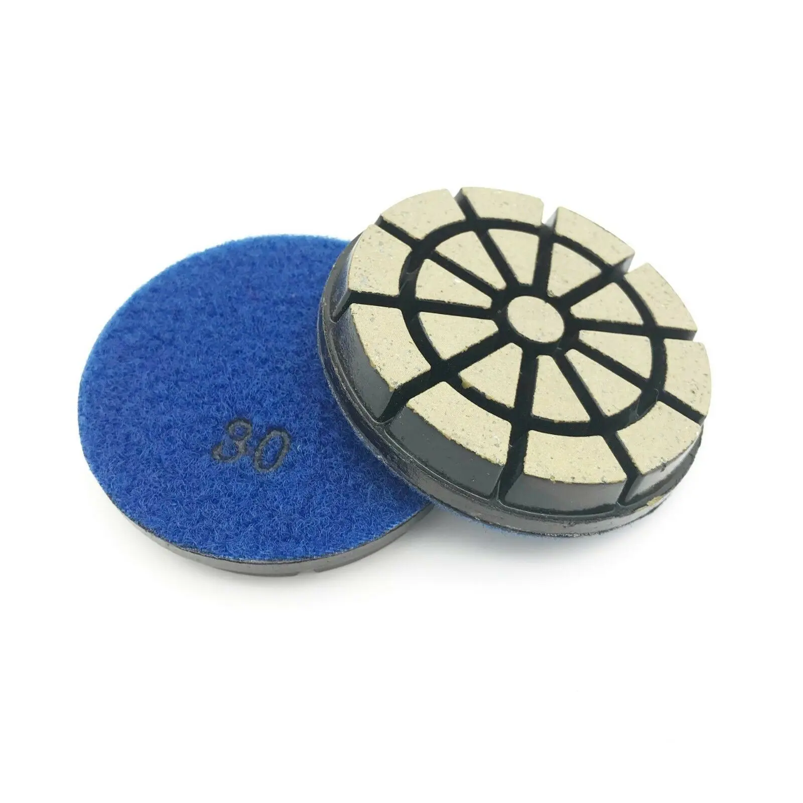 3" Ceramic Transitional Diamond Grinding Pads wet/dry use hybrid polishing pad