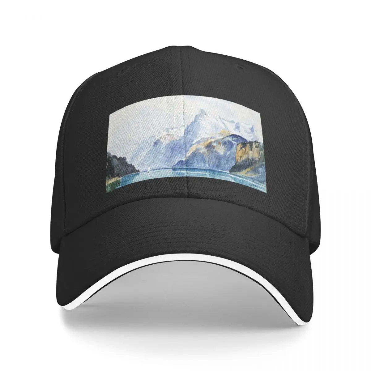 Альбом для рисования Bay of Uri Brunnen из Швейцарии 1870 John Singer Sargent с улучшенной цветной