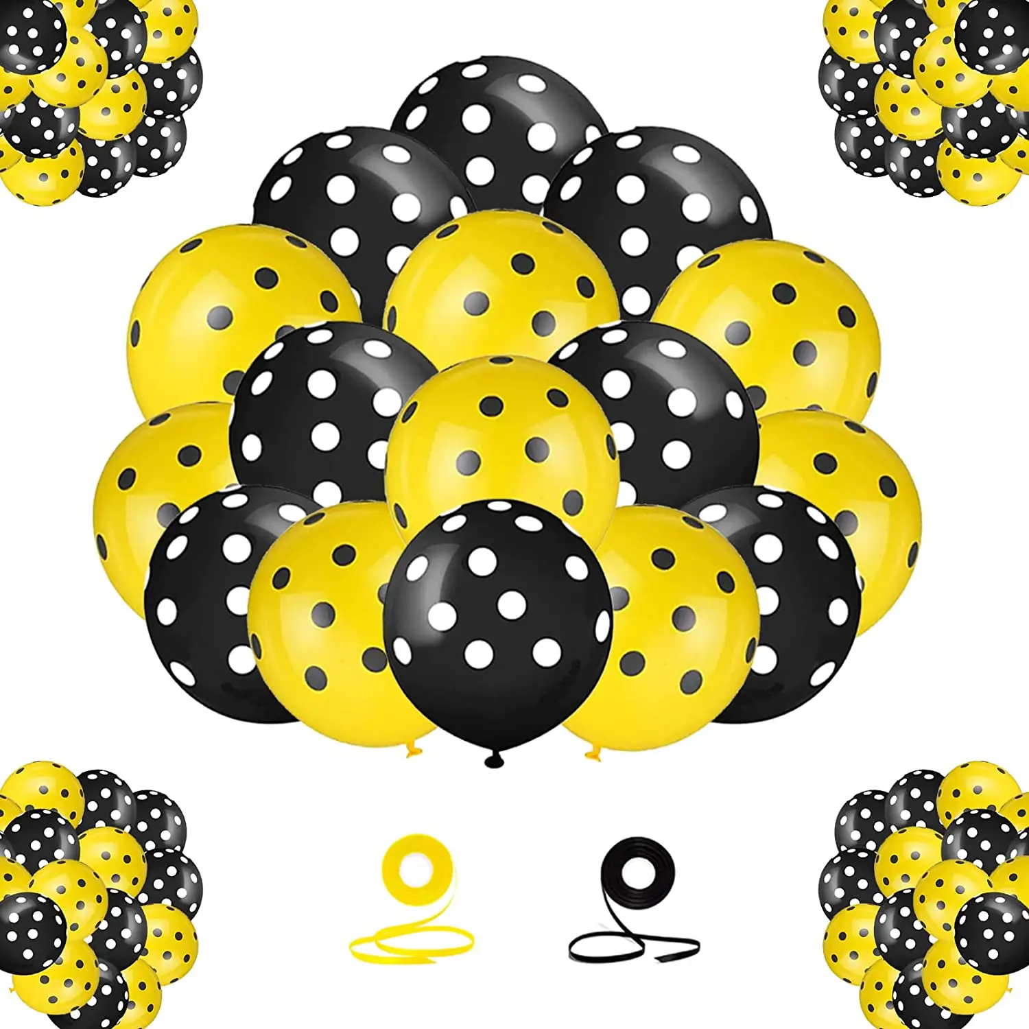 Набор воздушных шаров в горошек, 50 шт., 12 дюймов
