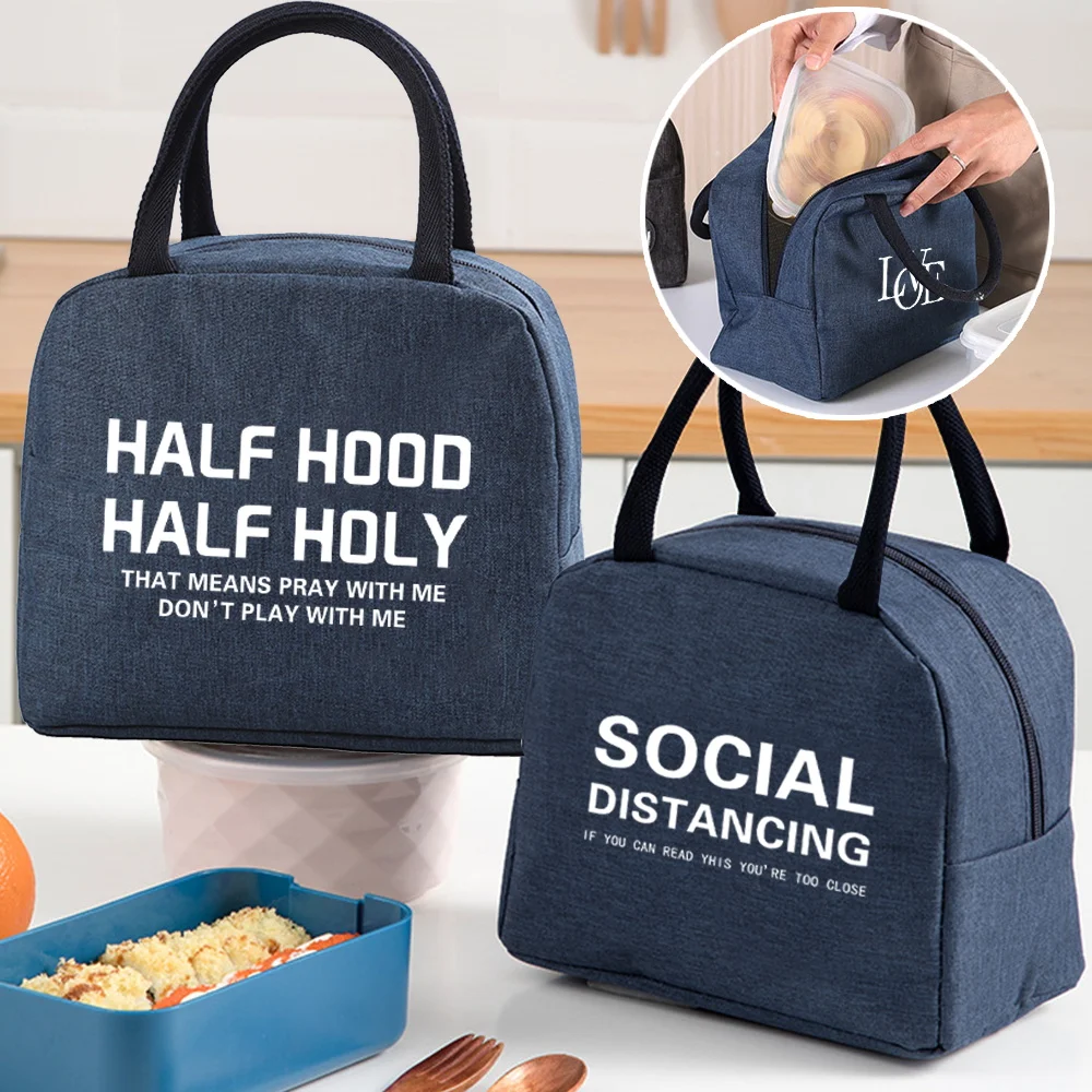 

Cooler Bag Waterproof Insulated Portable Zipper Thermal Lunch bag Women Lunch Picnic Food Multifunction Large Capacity pouch