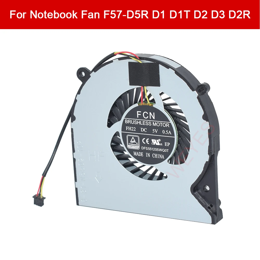 DC5V 6-31-N5502-102 новый ноутбук ЦП охлаждение для Clevo W350DW F57-D5R D1 D1T D2 D3 D2R N550RC F57-D3S D5 D6 T58 кулер 3-PIN