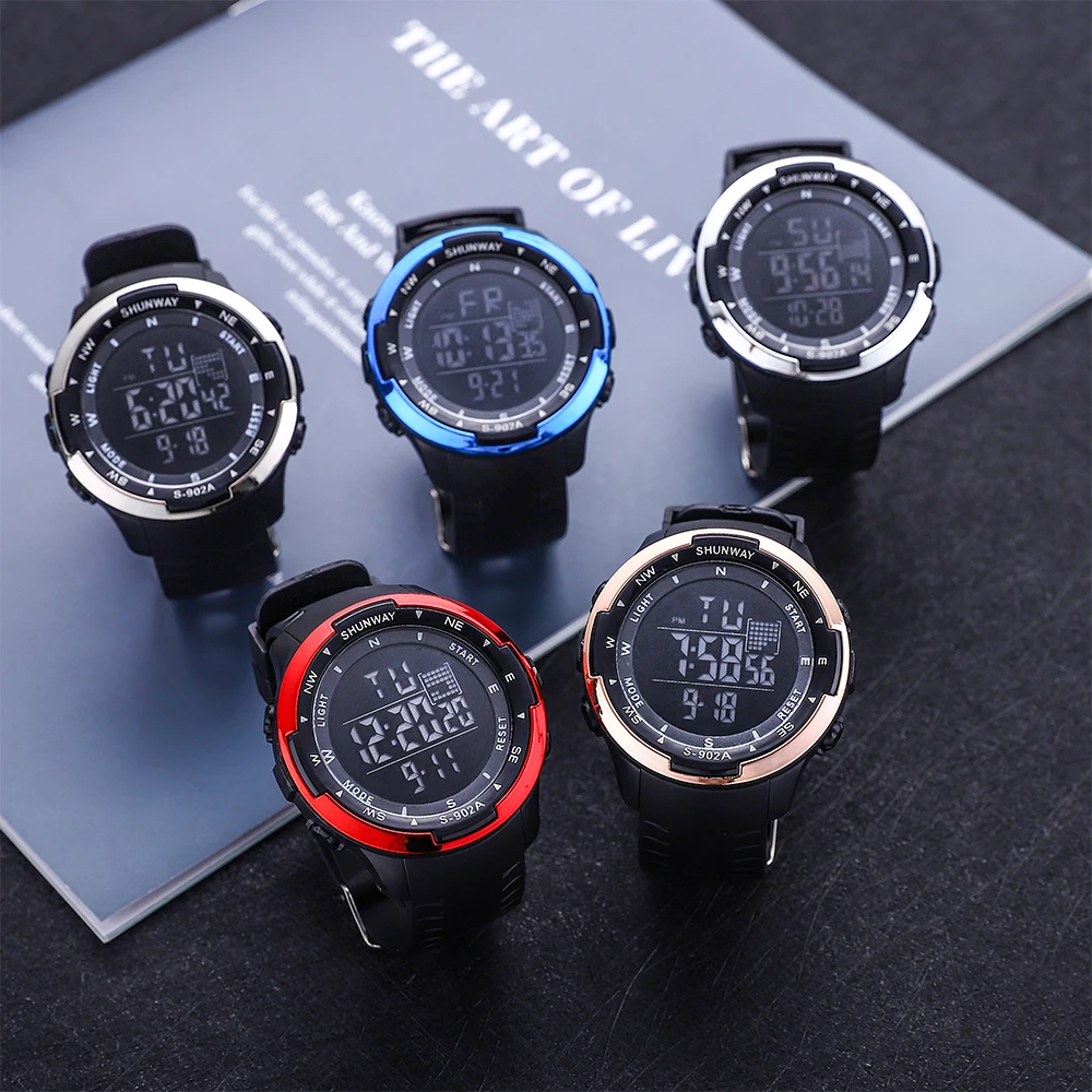 Часы наручные мужские с хронографом водонепроницаемые до 50 м |