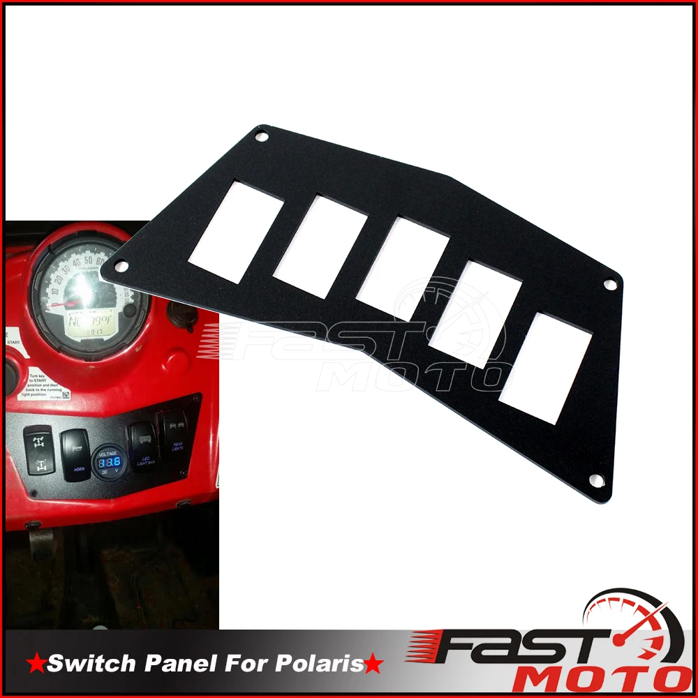 

ATV UTV Accessories Switch Panels Dash Rocker 5 Buttons Housing Plate for Polaris RZR 800 RZR 900 XP RZR 570 08-14 Switch Plate