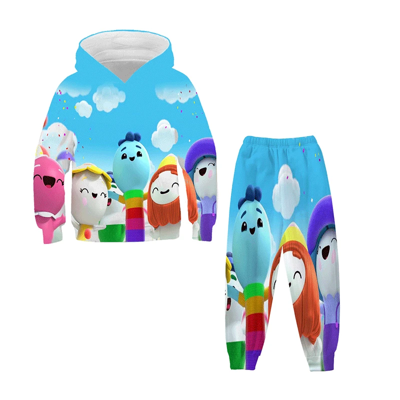 

Girls' Hooded Sweatshirt, Harajuku Autumn Clothes, True Rainbow Kingdom Kawaii Sweatshirt, Children's and Youth Clothes,4T-14T