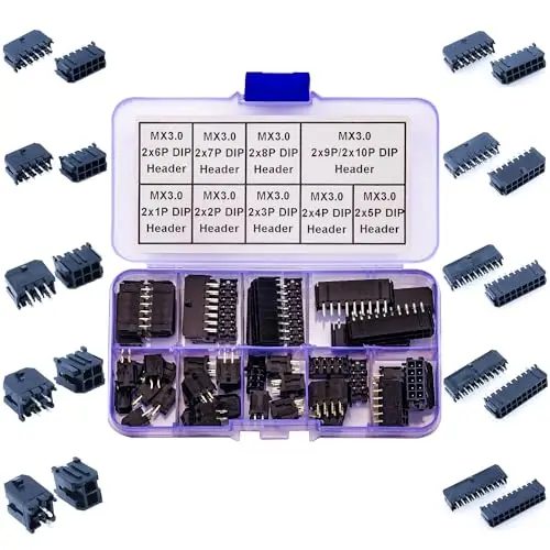 Микро-Fit 3 0 мм DIP Header MX3.0 двухрядный 2*2/3/4/5/6/7/8/9/10/12P вертикальный (стандартная))