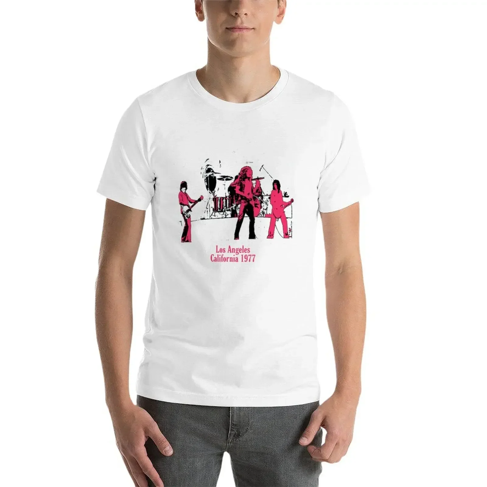 Винтажная Футболка со светодиодной подсветкой Zep California 1977 сценическая футболка