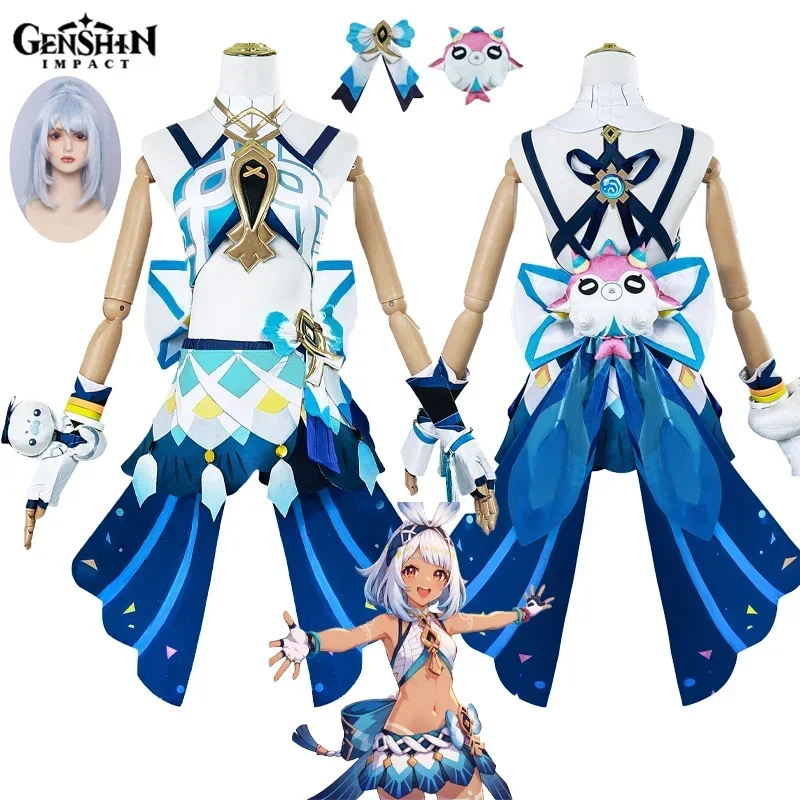 Muinaa Cosplay Costume Set Для Девочек Игровой Genshin Ударопрочный Костюм С Париком