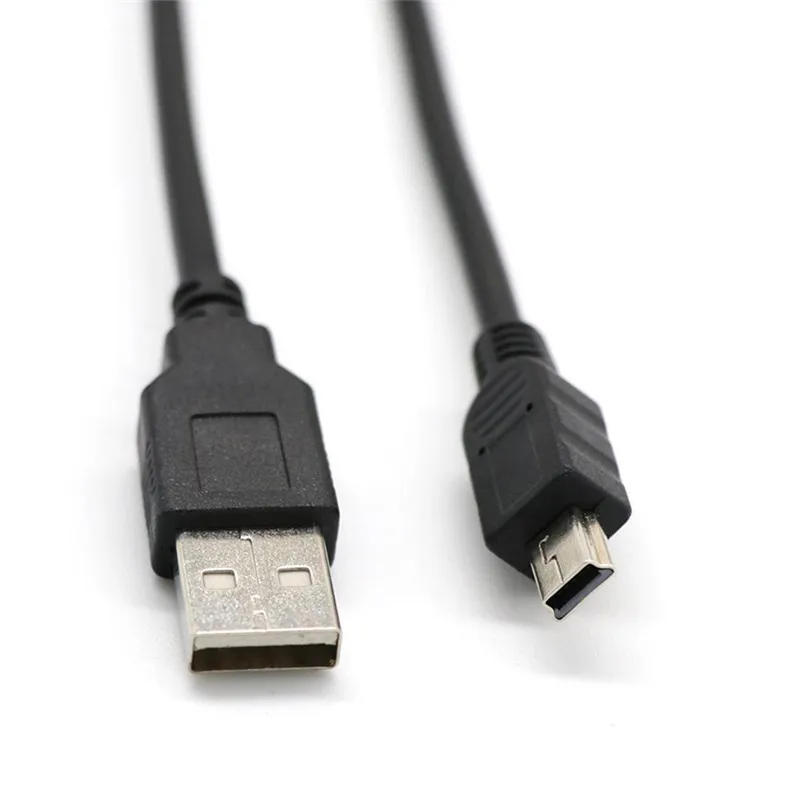 Black USB 2.0 5-Pin Data Charger Cable For Ps3 Game Wireless Controller Connect Computer Play And Charge 1.8M images - 6