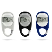 portable mountaineering buckle pedometer 3d pedometer keychain electronic pedometer running counter fitness camping sports