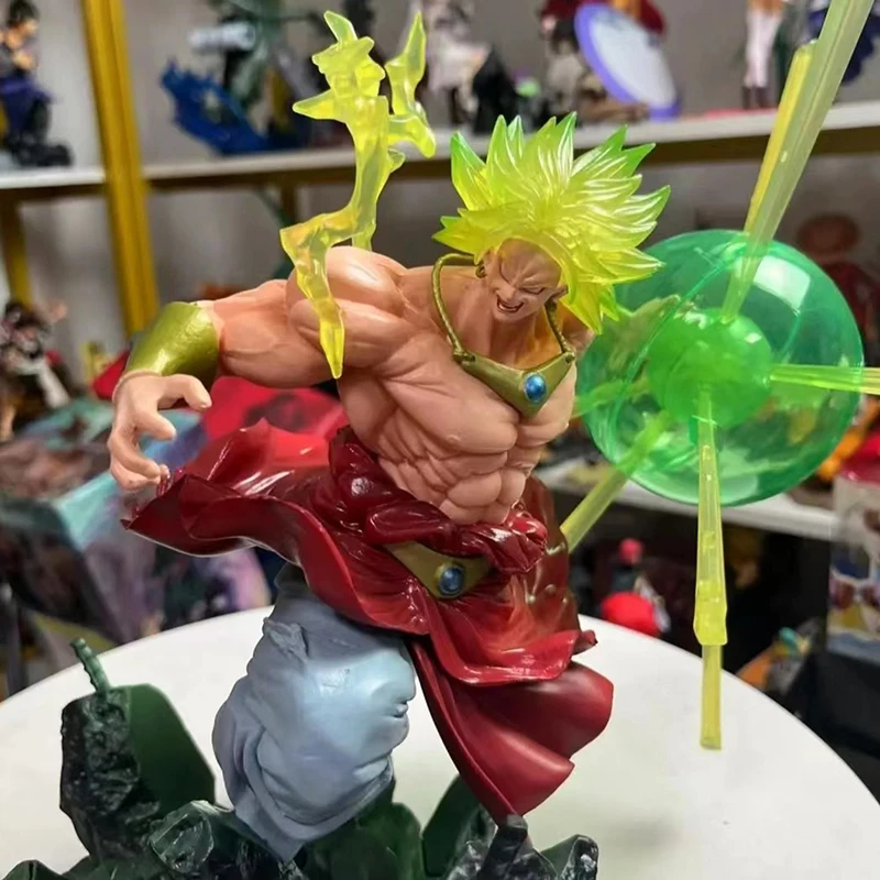 

Anime Dragon Ball Broli Action Figure Super Saiyan Green Hair Dark Fighting Broly Pvc Model Doll Collection Toys For Kids Gift