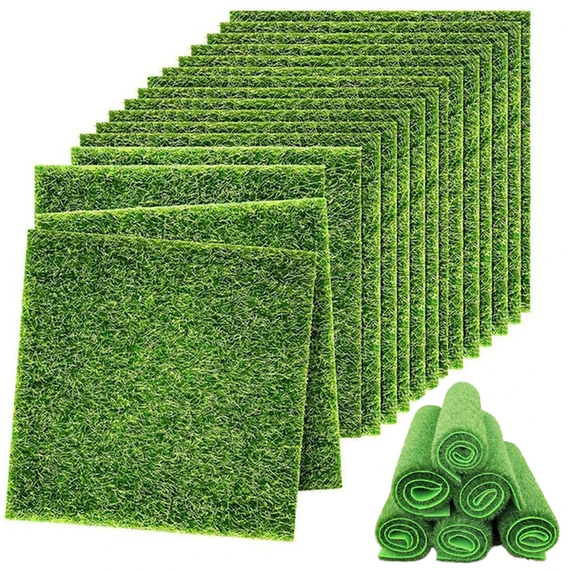 

15cm/30cm Artificial Grassland Simulation Moss Lawn Turf Fake Green Grass Mat Carpet DIY Micro Landscape Home Floor Decor